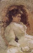 Ilia Efimovich Repin Arranges in order the guest portrait oil painting picture wholesale